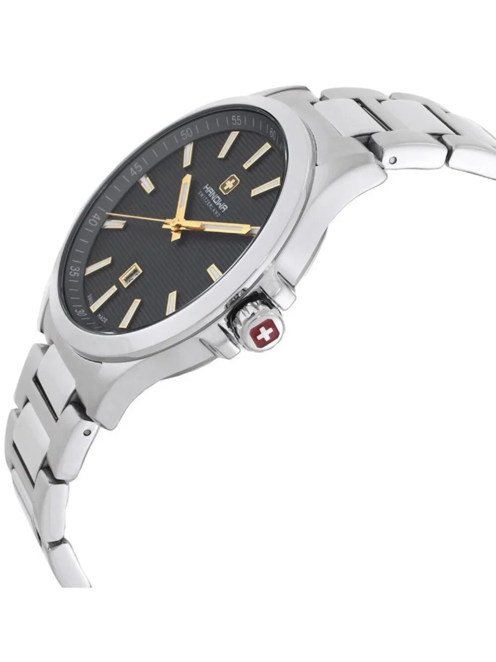 NWT Hanowa Kander Quartz Grey Dial Men's Watch